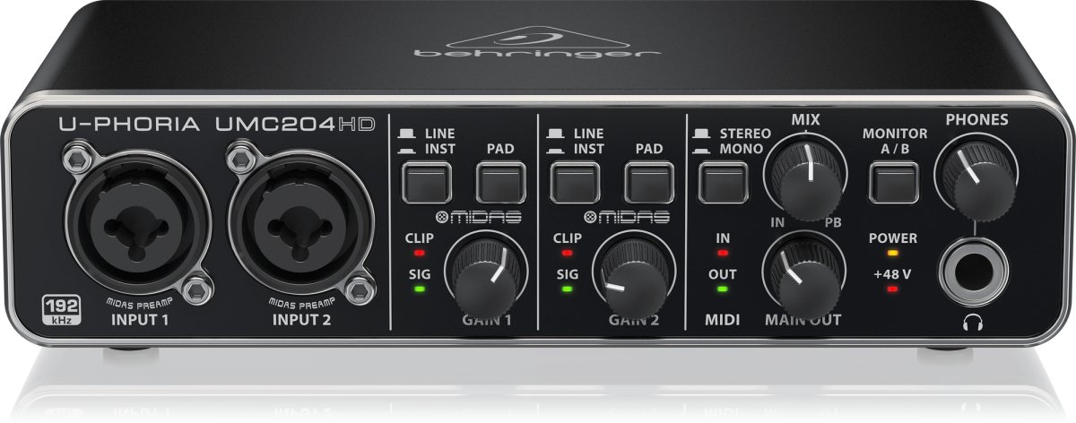 Behringer-UMC204HD audio-interface